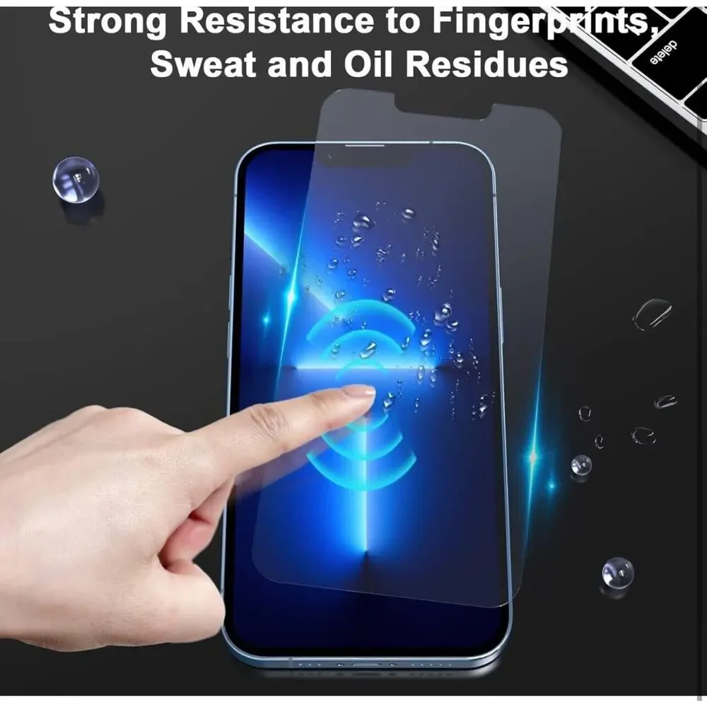 x3 Apple iPhone (13/13 Pro) Glass Screen Protector Ultra Thin Tempered NWT